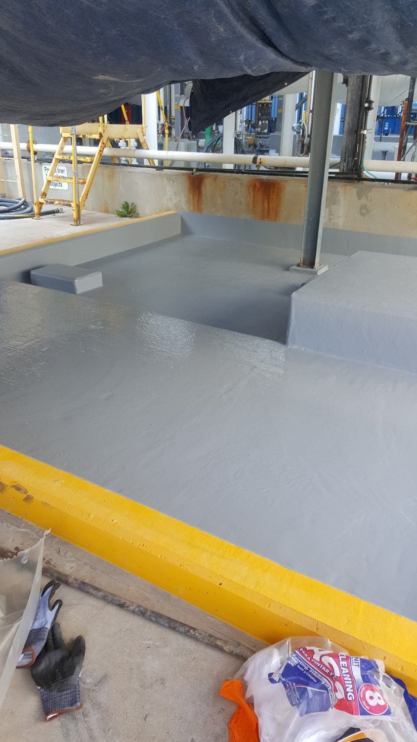 Industrial floor & steps — after